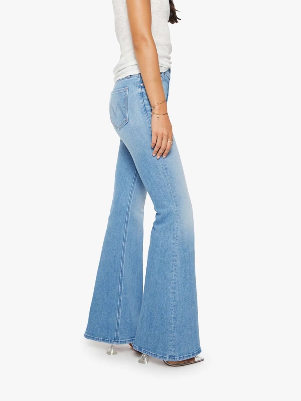 Mother Denim - The Doozy - High Rise Wide Leg Flare - Long Inseam - Size 30 NWT - Picture 2 of 13